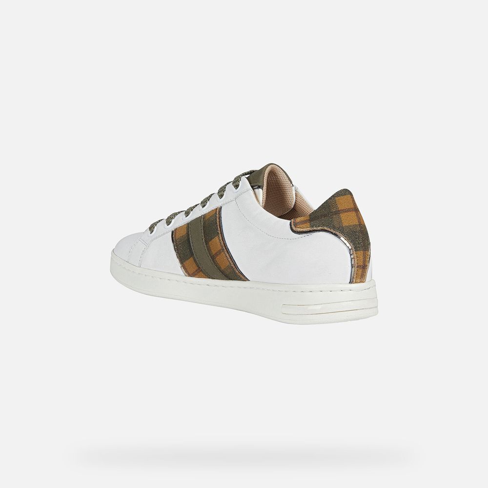 Tenis Geox Senhora Branco/Marrom - Jaysen - BXNZI4856